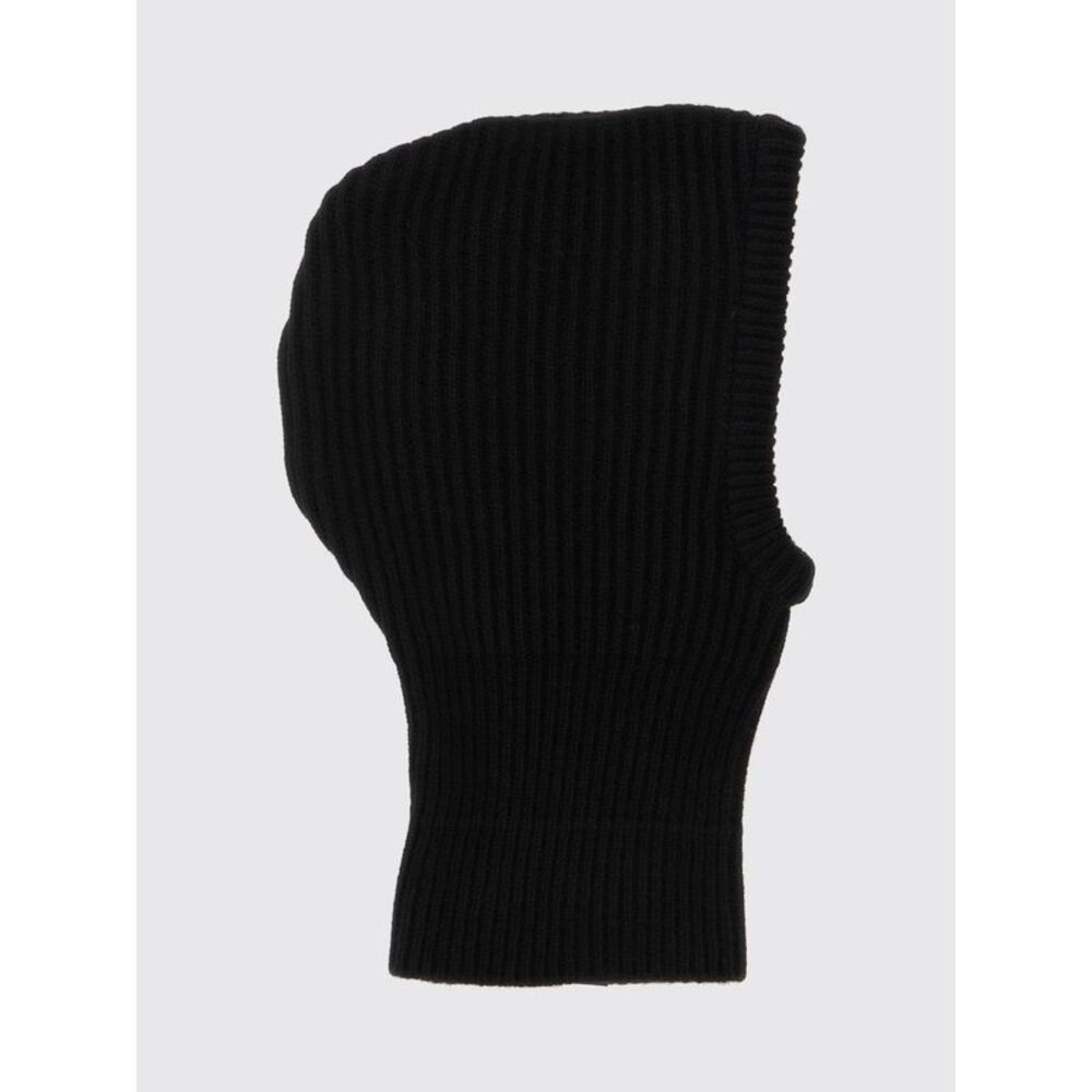 Mm6 Maison Margiela Ribbed Wool-Blend Balaclava With Logo Patch
